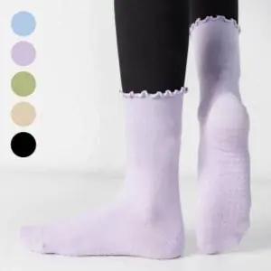 필라테스양말 발목 셔링 심플 요가양말