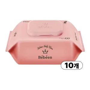 베베앙 시그니처 아기물티슈 캡형 100매 X 10팩