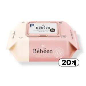 베베앙 오리지널 아기물티슈 캡형 100매 X 20팩