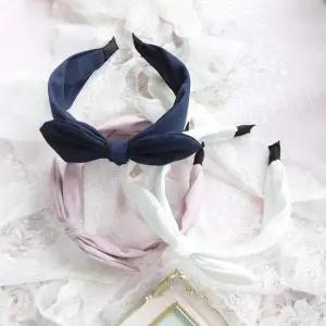 [셀러에이드]TBZ 와이드 심플리 컬러 리본 헤어밴드 머리띠 5Colors