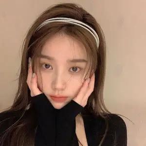헤어밴드 세줄 진주 헤어밴드
