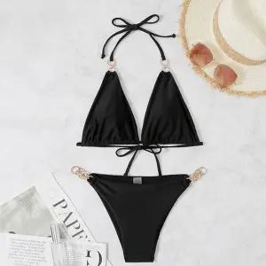 TBZ 태닝비키니 나이스바디핏 블랙 수영복 상하의