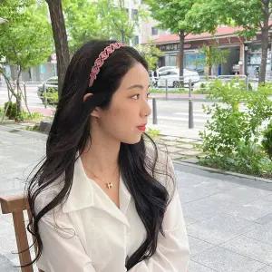 TBZ 플라워 패턴 파스텔 헤어밴드 머리띠 10Colors