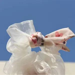 TBZ 플라워가든 패턴 스크런치 곱창 머리끈 4Colors