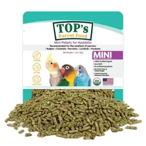 [애니몰파크]탑스오가닉 미니 중소형 펠렛 50g 앵무새 사료