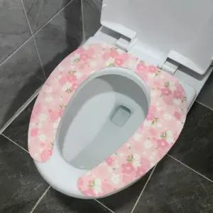 변기스티커 레크 슬림 흡착 변기 시트 커버 (핑크)