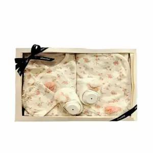 (압소바 의류) 로지 배냇저고리 속싸개 미우단말 3종세트 26년여름신상 A1B10105L