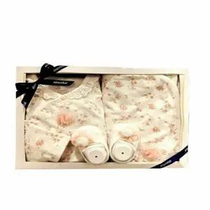 (압소바 의류) 로지배냇슈트 속싸개 미우단말 3종세트(26년여름신상) A1B10110H