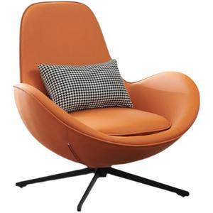 1인 쇼파 레드 직물 가죽 라운지 편안한의자 회전형 극세사 의자 디자인 레더