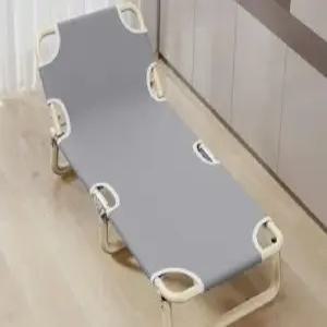 플라스틱 간이 침대 접이식 1인용 그레이 휴대용 선배드