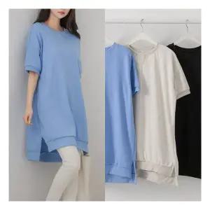 반팔 브이롱티 밑단트임 임산부 데일리룩 봄 여름 임부복 176840