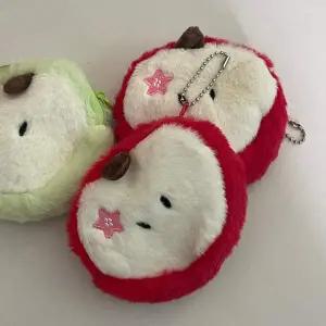 사과 과일 애플 귀여운 카드지갑 지갑 동전지갑 파우치 미니 키링