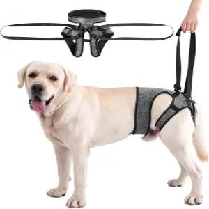 대형견용 리안지마우 반려견 슬링 뒷다리 조절식 트 하네스 보행 재활용 시니어 이동 보조 캐리어