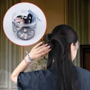 ( )데일리 고무줄 머리끈 12 종 세트 믹스 대용량 안아픈 여아