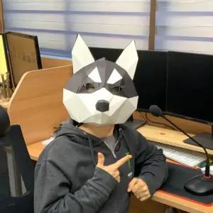 가면만들기 3D 입체 종이가면 허스키