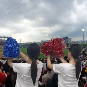 치어리딩 반짝이 응원수술 파랑