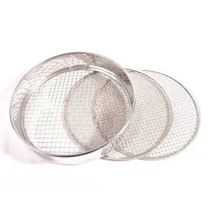 원예용 스테인레스 체 곡식 모래 선별기 곡물 분리 거름망 입자 채반 타공