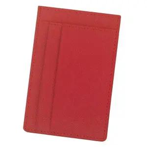 슬림 인조가죽 카드지갑 레드 교통카드지갑 체크카드 케이스 지갑