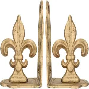 크리에이티브 협동 장식 금속 플뢰르 드 리스 부켄드 골드 2종 세트