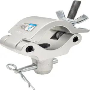 2 알루미늄 랩어라운드 커플러 클램프 42-51mm 스테이지 조명 트러스 파이프 660파운드 무게 용량