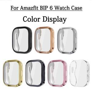 Amazfit GTS 2/GTS 3/GTS 4 용 TPU 보호 커버 Huami Amazfit BIP 6/GTS2e/GTS3 보호 쉘 용 화면 보호기 케