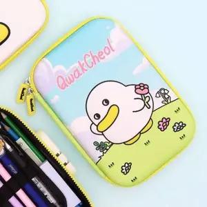 ( )1P 필통 EVA 파우치 곽철이 귀여운 학생 초등 빅사이즈 학생 입학 중등 화장품
