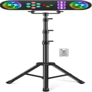 스탠드가 있는 텔범 DJ 조명 회전 볼 스트로브 UV 컬러풀한 LED 파 라이트 및 패턴이 5 in 1 파티 바 세트