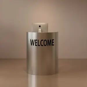 철제 카운터 테이블 데스크 곡선 미니 카페 리셉션