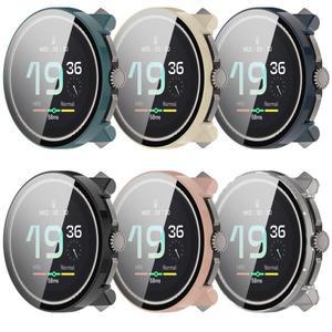하드 에지 쉘 유리 화면 보호 필름 Suunto Race/S 보호 범퍼 커버 스마트 액세서리 용 Smartwatch 프레임