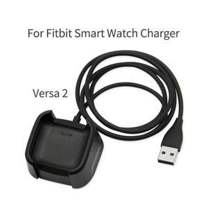 Fitbit Charge2용 교체 가능한 USB 충전기 Fitbit Versa Lite용 Fitbit Versa Band 2용 스마트 팔찌 USB 충