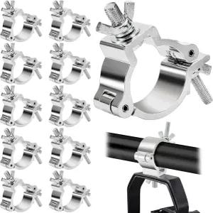 ELFULLY 10팩 트러스 조명 클램프 2인치 알루미늄 합금 DJ 220파운드 O-클램프 스테이지 파 스포트라이트