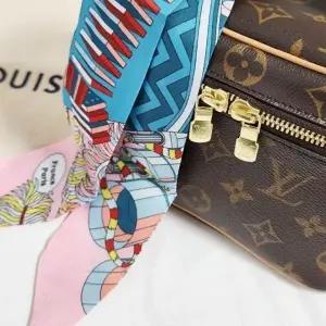 ( )가방손잡이 스카프 방도 캐리어네임 명품가방 핑크1P 손수건 반다나 명품 핸드백 스카프 가방 실크 방도