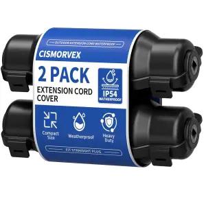 방수 씰 IP54 내후성 전기 연결 박스 2개의 래치 플러그 소켓 홀리데이 장식 조명 블랙이 포함된