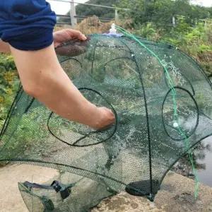 ( )민물 바다 낚시 용품 6구 우산 통발 문어 새우