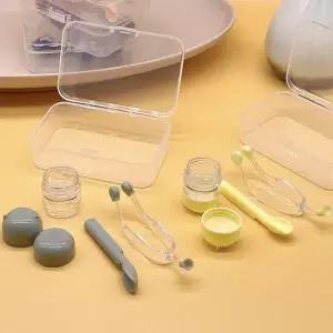 실리콘 렌즈 집게 세트 흡착봉 렌즈 빼는 도구 여행용 착용