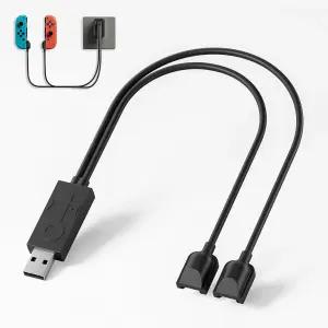 닌텐도 스위치 및 OLED 모델 조이콘과 호환되는 Kstkry 컨트롤러 충전 도크 조이콘용 LED 표시 제공