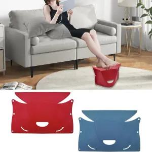 장거리 비행을 위한 접이식 비행기 발 받침대 지하철 야외용 책상 아래 이동식 캠핑 하이킹 의자 여행