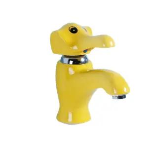 코끼리수도꼭지 유치원 세면대 코끼리 노란색 캐릭터