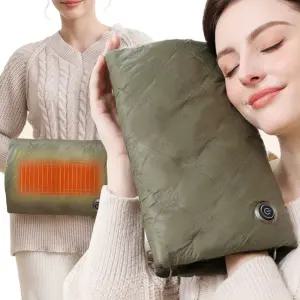 충전식찜질팩 온열 찜질기 그린 허리 어깨 복부 충전식 전기 찜질팩