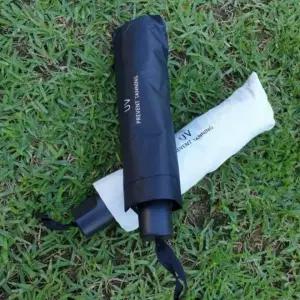 양산 우산 3단 UV 암막 자외선차단 화이트 작은 블랙 수동