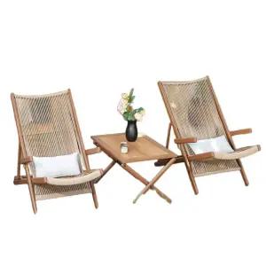 라탄의자 야외용 의자 테라스 카페 라탄 세트 원목 접이식 테이블 야외 야외테이블세트 철제