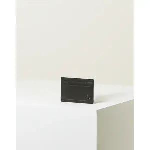 [롯데백화점]헤지스ACC HJHO3E153BK_남성용 블랙 솔리드 가죽 퍼피로고 라인 카드홀더