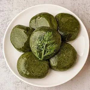 [자연맛남][자연맛남] 국산 해풍쑥떡 쑥인절미 국산찹쌀 찰떡 1kg 10개 (콩가루증정)