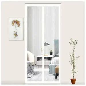 [리빙피스] 모기안녕 자석 문 모기장(90x210cm) (화이트)