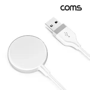 Coms G POWER 애플 워치 무선 충전기 White 패드 스마트