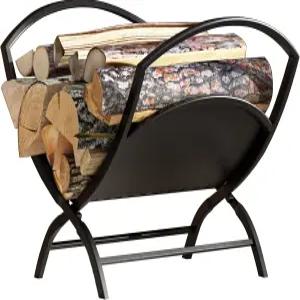 벽난로 통나무 홀더 접이식 장작 선반 실내 실외 스태킹 보관 바이 파이어 뷰티