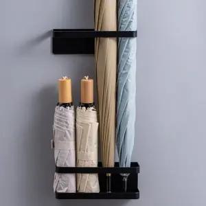 무타공 현관문 우산 꽂이 철제 자석 우산 꽂이 장우산 거치대