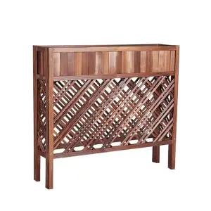 나무 펜스 조경 담장 플랜트박스 경계 테라스 울타리