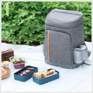 (색상 그레이)야외 피크닉 은반단열 대용량 백팩형 보온 보냉 가방