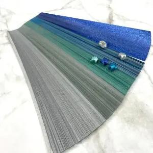 블루 CM06UK22 반짝이 별접기 ZF 별종이 세트